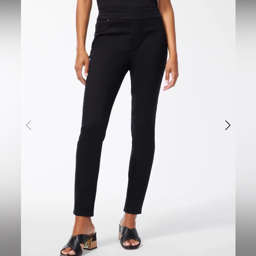 Perfect Stretch by Chico’s Black Pull On Skinny Jeans Sz 2‎ / US Sz 12